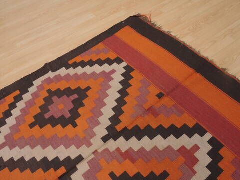 Kilim Red Runner Flat Woven 46 X 95  Area Rug 100-109328 Image 11