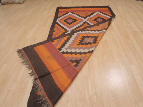 Kilim Red Runner Flat Woven 46 X 95  Area Rug 100-109328 Image 14