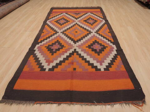 Kilim Red Runner Flat Woven 46 X 95  Area Rug 100-109328 Image 1