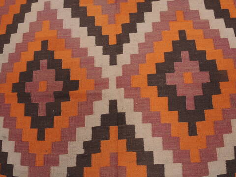 Kilim Red Runner Flat Woven 46 X 95  Area Rug 100-109328 Image 9