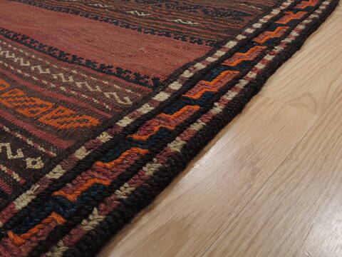 Kilim Brown Flat Woven 55 X 95  Area Rug 100-109332 Image 11