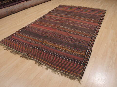 Kilim Brown Flat Woven 55 X 95  Area Rug 100-109332 Image 2