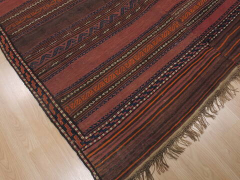 Kilim Brown Flat Woven 55 X 95  Area Rug 100-109332 Image 7