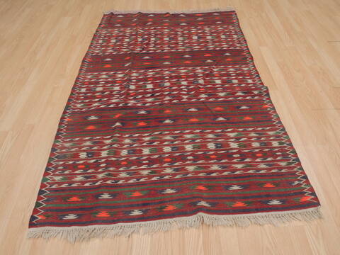 Kilim Red Flat Woven 310 X 62  Area Rug 100-109335 Image 10