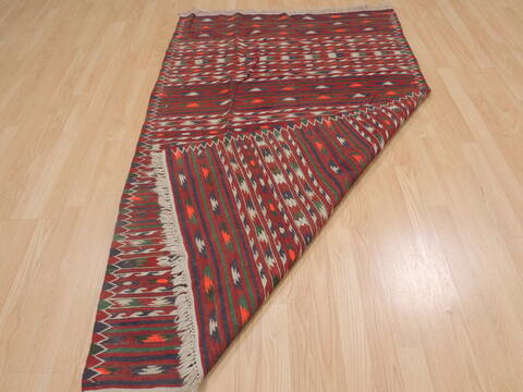 Kilim Red Flat Woven 310 X 62  Area Rug 100-109335 Image 12