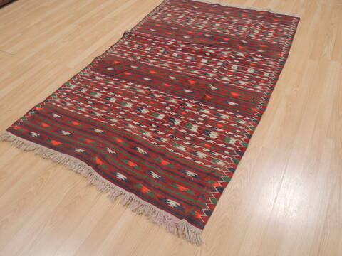 Kilim Red Flat Woven 310 X 62  Area Rug 100-109335 Image 2