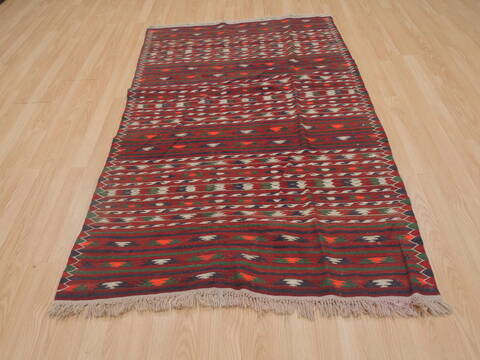 Kilim Red Flat Woven 310 X 62  Area Rug 100-109335 Image 3