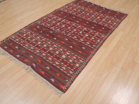 Kilim Red Flat Woven 310 X 62  Area Rug 100-109335 Image 4