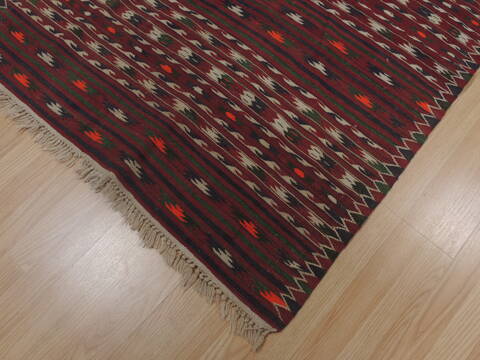 Kilim Red Flat Woven 310 X 62  Area Rug 100-109335 Image 5