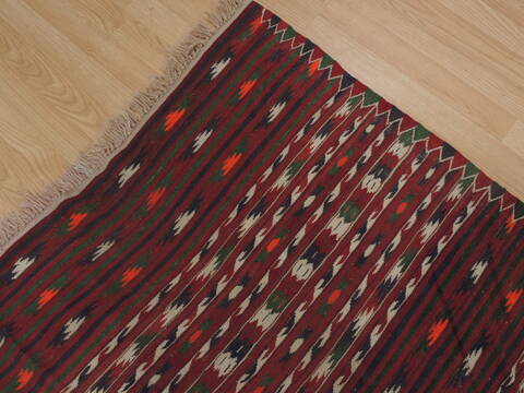 Kilim Red Flat Woven 310 X 62  Area Rug 100-109335 Image 9