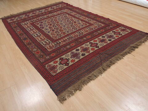 Kilim Red Flat Woven 61 X 811  Area Rug 100-109340 Image 1