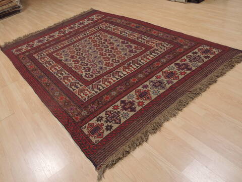 Kilim Red Flat Woven 61 X 811  Area Rug 100-109340 Image 4