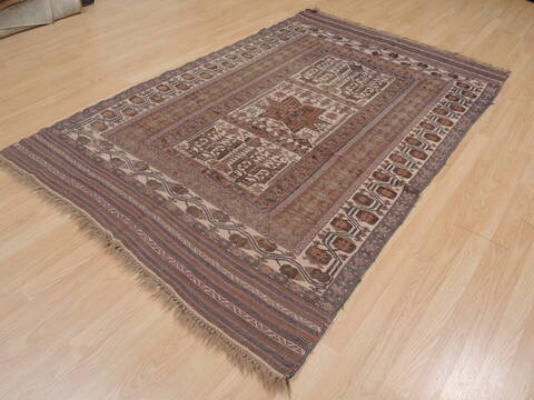 Kilim Brown Flat Woven 48 X 77  Area Rug 100-109346 Image 5