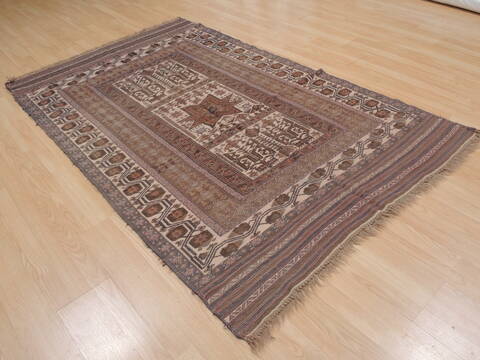 Kilim Brown Flat Woven 48 X 77  Area Rug 100-109346 Image 6