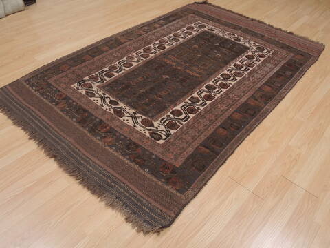 Kilim Brown Flat Woven 410 X 77  Area Rug 100-109347 Image 11