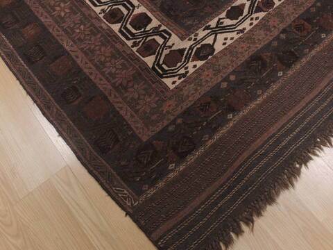 Kilim Brown Flat Woven 410 X 77  Area Rug 100-109347 Image 13