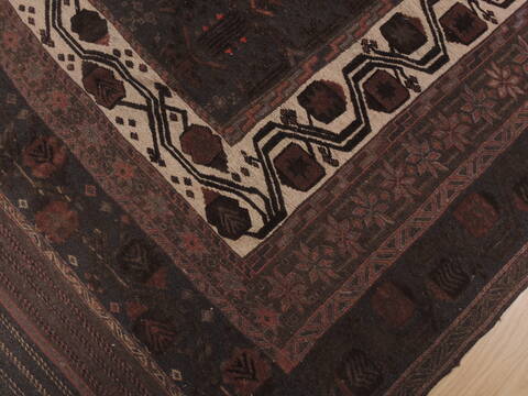 Kilim Brown Flat Woven 410 X 77  Area Rug 100-109347 Image 2