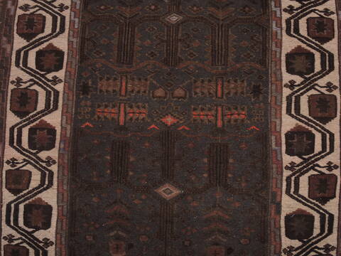 Kilim Brown Flat Woven 410 X 77  Area Rug 100-109347 Image 4