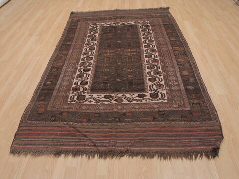 Kilim Brown Flat Woven 410 X 77  Area Rug 100-109347 Image 7