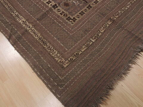 Kilim Brown Hand Knotted 57 X 810  Area Rug 100-109351 Image 7