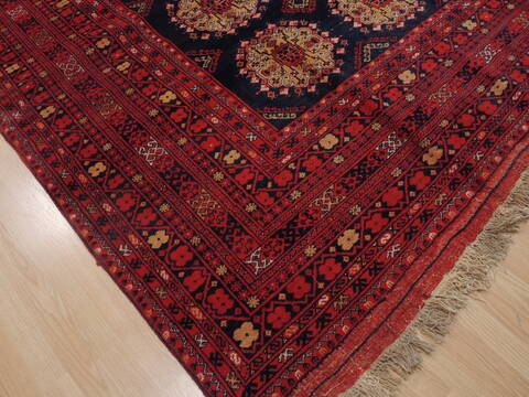 Khan Mohammadi Blue Hand Knotted 84 X 114  Area Rug 100-109353 Image 12