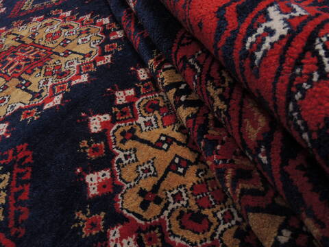 Khan Mohammadi Blue Hand Knotted 84 X 114  Area Rug 100-109353 Image 15