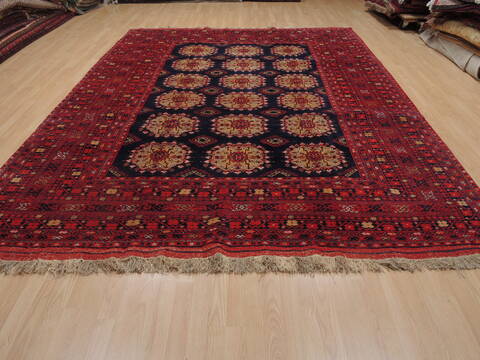 Khan Mohammadi Blue Hand Knotted 84 X 114  Area Rug 100-109353 Image 1