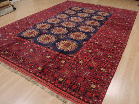Khan Mohammadi Blue Hand Knotted 84 X 114  Area Rug 100-109353 Image 5
