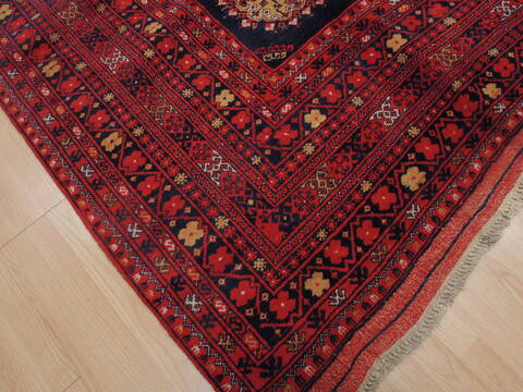 Khan Mohammadi Blue Hand Knotted 84 X 114  Area Rug 100-109353 Image 7