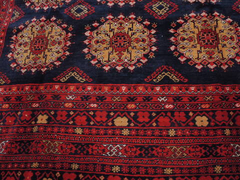 Khan Mohammadi Blue Hand Knotted 84 X 114  Area Rug 100-109353 Image 8