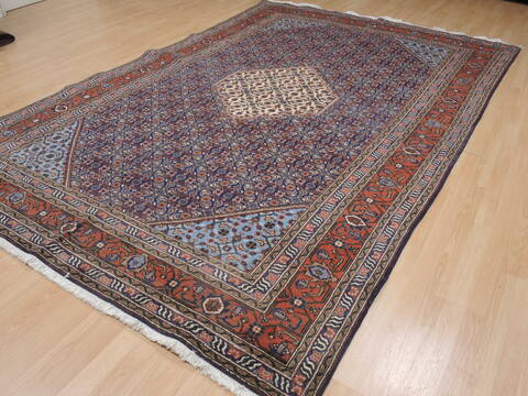 Ardebil Blue Hand Knotted 70 X 107  Area Rug 100-109362 Image 18
