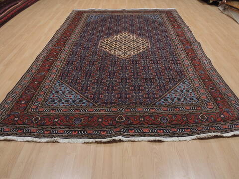 Ardebil Blue Hand Knotted 70 X 107  Area Rug 100-109362 Image 1