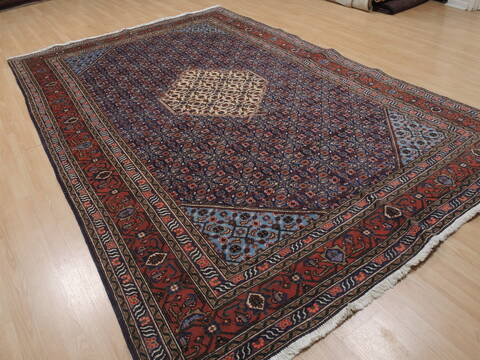 Ardebil Blue Hand Knotted 70 X 107  Area Rug 100-109362 Image 3