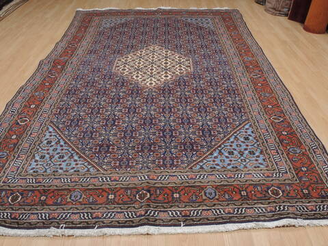 Ardebil Blue Hand Knotted 70 X 107  Area Rug 100-109362 Image 4