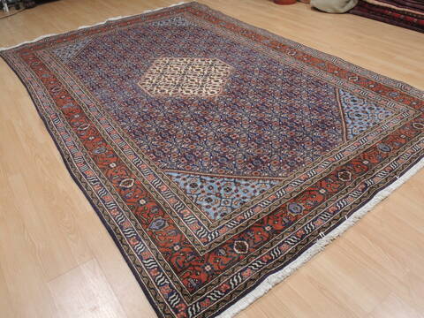 Ardebil Blue Hand Knotted 70 X 107  Area Rug 100-109362 Image 5