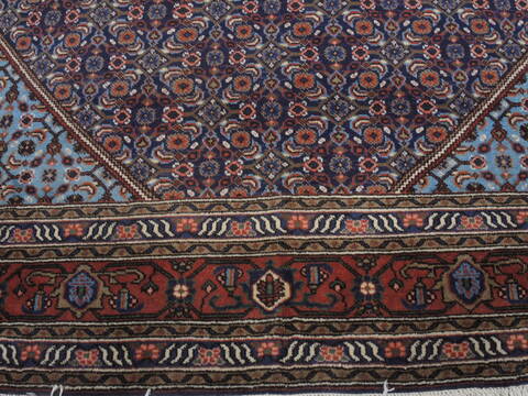 Ardebil Blue Hand Knotted 70 X 107  Area Rug 100-109362 Image 7