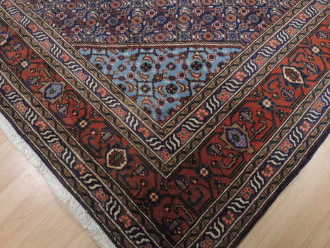 Ardebil Blue Hand Knotted 70 X 107  Area Rug 100-109362 Image 8