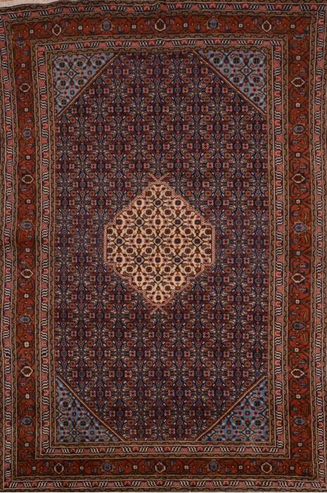 Ardebil Blue Hand Knotted 70 X 107  Area Rug 100-109362 Image 0