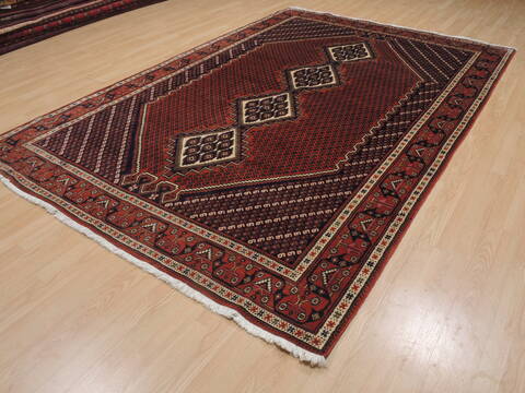 Shahre Babak Brown Hand Knotted 69 X 102  Area Rug 100-109363 Image 2