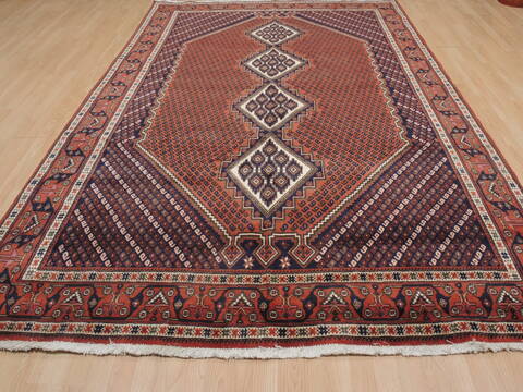 Shahre Babak Brown Hand Knotted 69 X 102  Area Rug 100-109363 Image 4