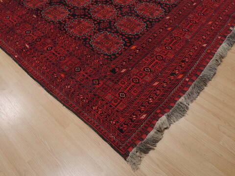 Baluch Blue Hand Knotted 69 X 99  Area Rug 100-109364 Image 12