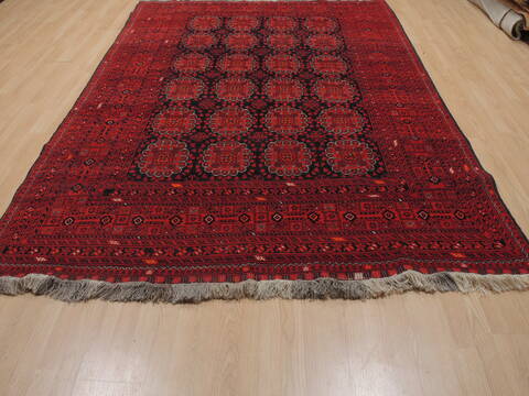 Baluch Blue Hand Knotted 69 X 99  Area Rug 100-109364 Image 1