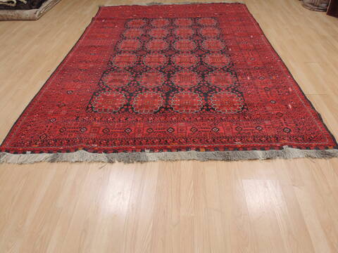 Baluch Blue Hand Knotted 69 X 99  Area Rug 100-109364 Image 4