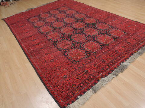 Baluch Blue Hand Knotted 69 X 99  Area Rug 100-109364 Image 6