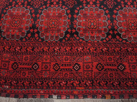 Baluch Blue Hand Knotted 69 X 99  Area Rug 100-109364 Image 8