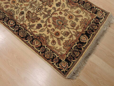 Jaipur Beige Runner Hand Knotted 27 X 105  Area Rug 100-109367 Image 10