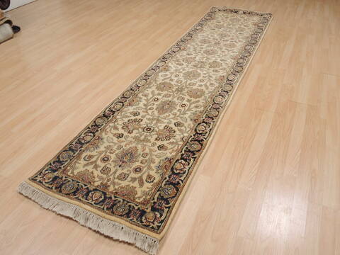 Jaipur Beige Runner Hand Knotted 27 X 105  Area Rug 100-109367 Image 5