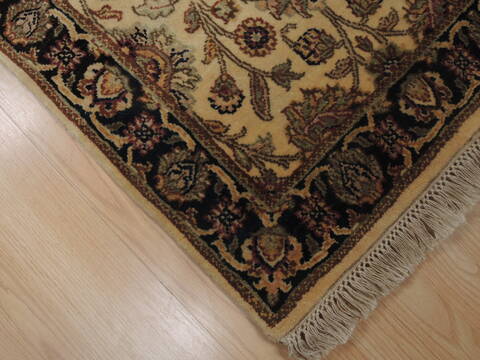 Jaipur Beige Runner Hand Knotted 27 X 105  Area Rug 100-109367 Image 7