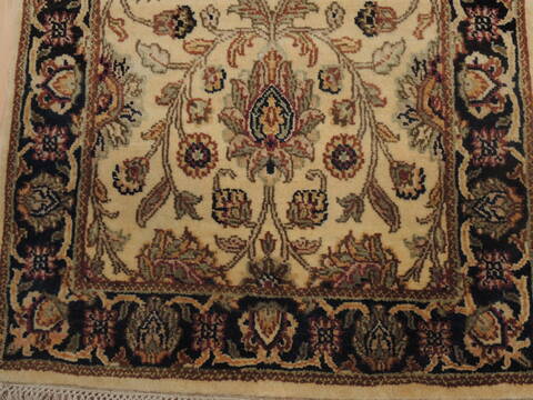 Jaipur Beige Runner Hand Knotted 27 X 105  Area Rug 100-109367 Image 8