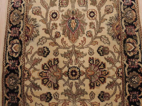 Jaipur Beige Runner Hand Knotted 27 X 105  Area Rug 100-109367 Image 9